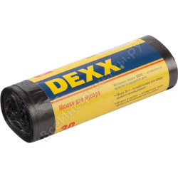 Мешки для мусора DEXX, черные, 30л, 30шт / 39150-30